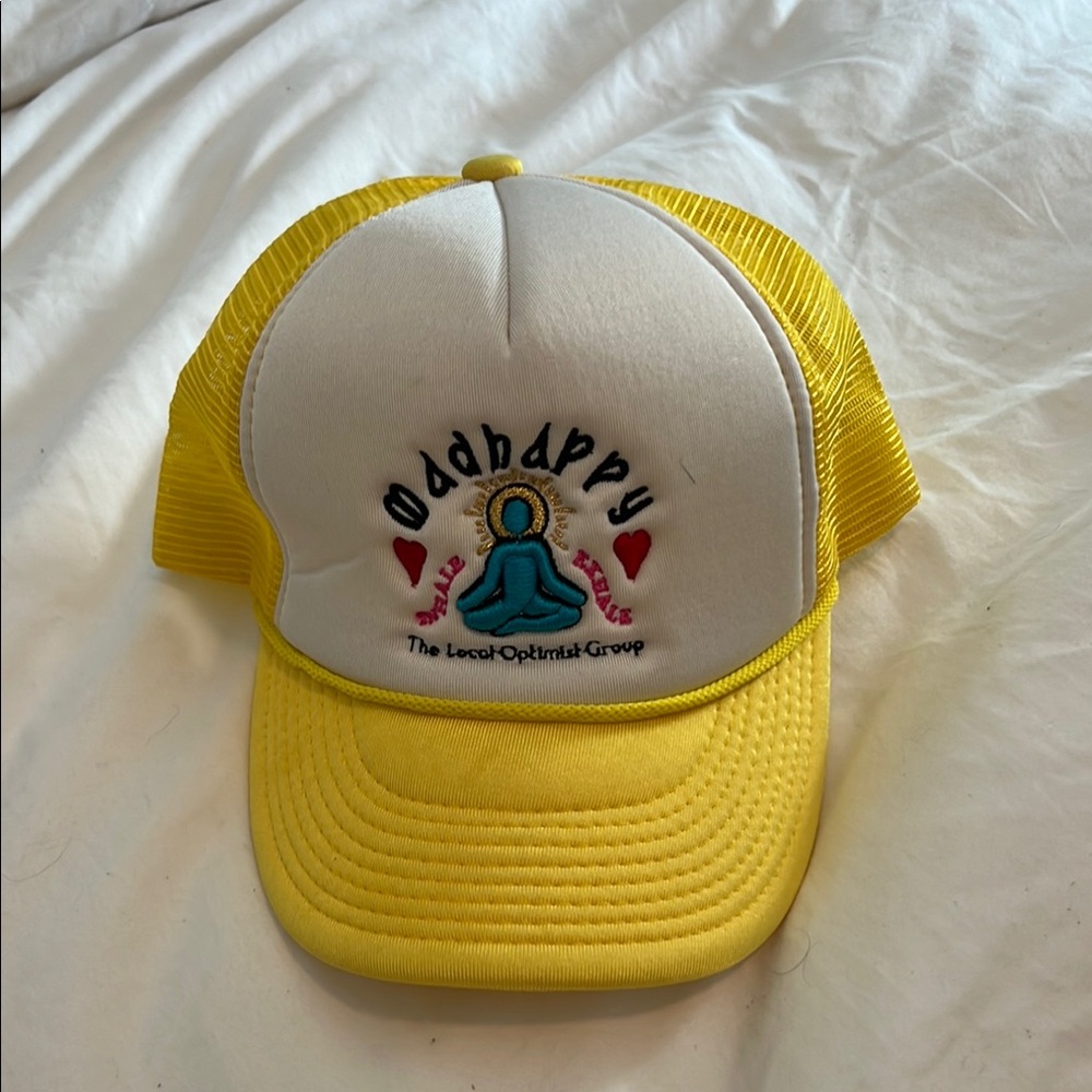 Mashable Yellow and White Trucker Hat